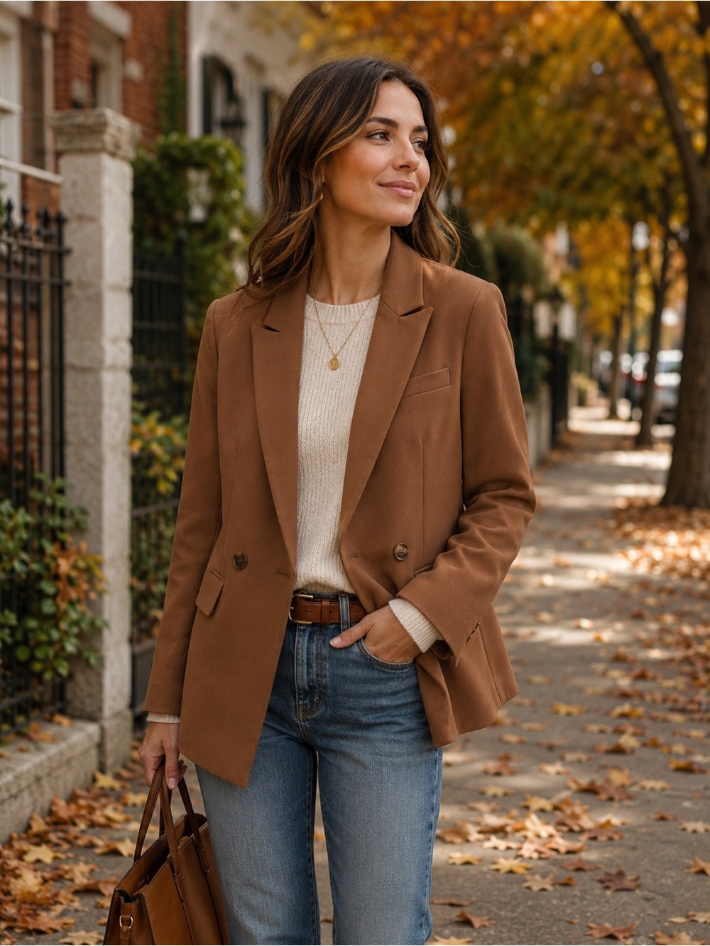 Women's Double-Breasted Tailored Blazer Medium EUC